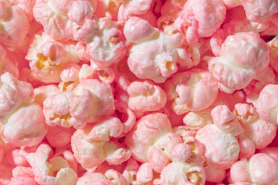 Kinderkamer gordijnen met vrolijke popcornprints. Kinderkamer gordijnen met vrolijke popcornprints.